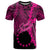 Cook Islands Polynesian T Shirt Tribal Wave Tattoo Pink Unisex Pink - Polynesian Pride