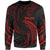 Palau Polynesian Sweater - Red Tribal Wave Unisex Red - Polynesian Pride