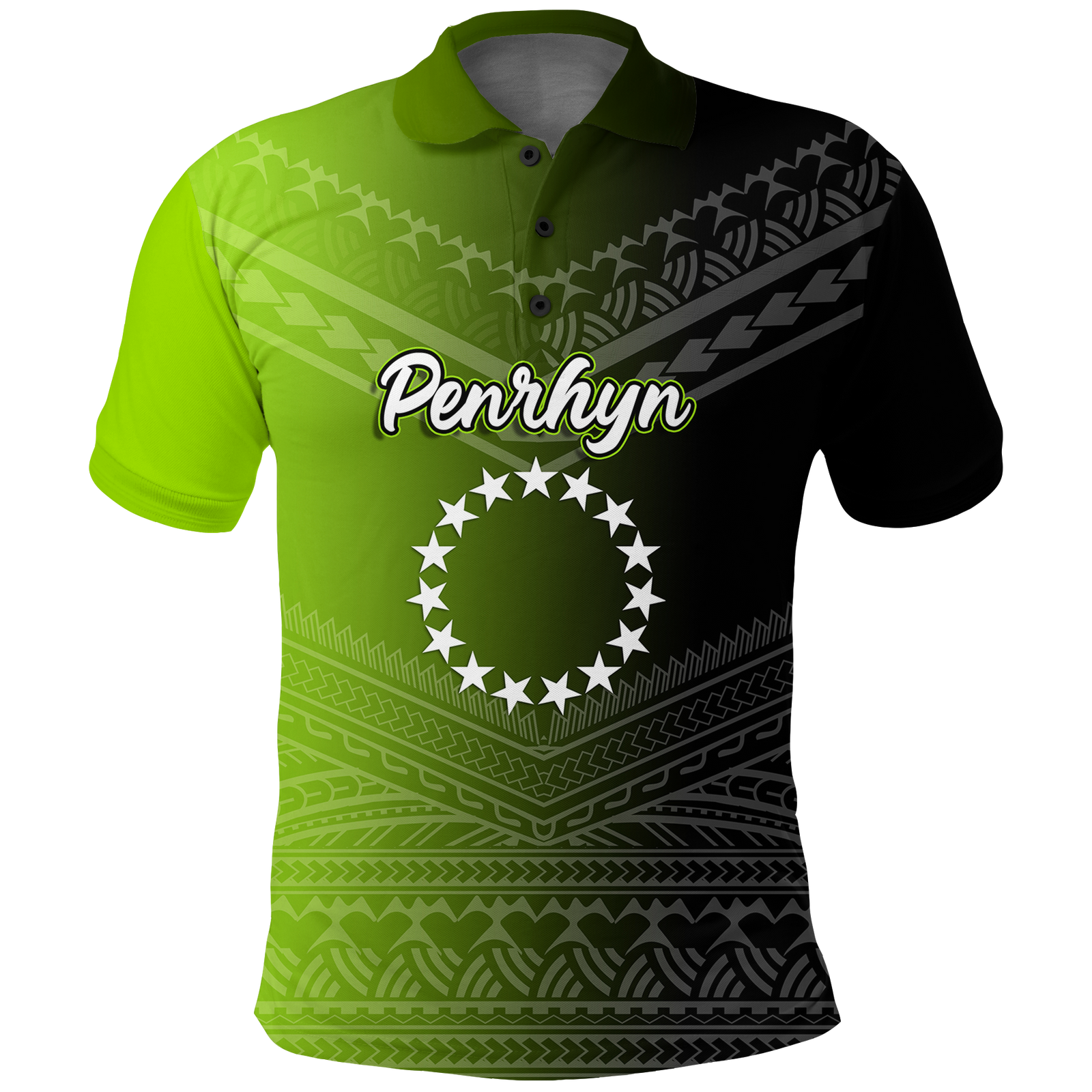(Custom Personalised) Penrhyn Cook Islands Pride Polo Shirt - LT12 Unisex Black - Polynesian Pride
