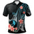 Yap Polo Shirt Turquoise Polynesian Hibiscus Pattern Style Unisex Turquoise - Polynesian Pride