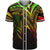 Pohnpei Baseball Shirt - Reggae Color Cross Style Unisex Black - Polynesian Pride