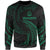 Vanuatu Polynesian Sweater - Green Tribal Wave Unisex Green - Polynesian Pride