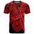 Tahiti Polynesian T Shirt Tribal Wave Tattoo Red Unisex Red - Polynesian Pride