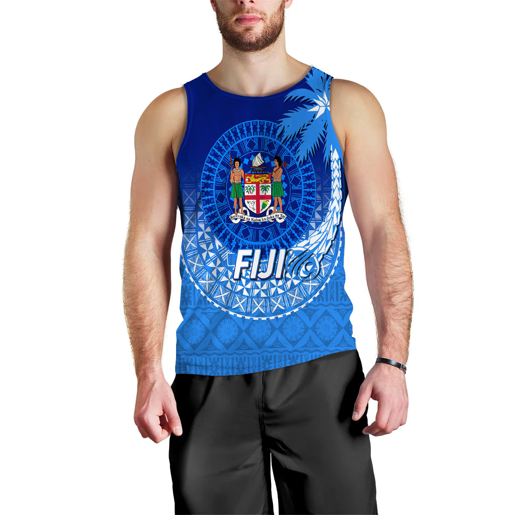 Fiji Tapa Tribal Coconut Tree Men Tank Top - LT12 - Polynesian Pride