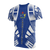 Cook Islands T Shirt Polynesian Coat of Arms Polynesian Tattoo Blue Style Unisex Blue - Polynesian Pride
