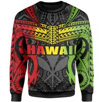 Hawaii Polynesian Tribal Kanaka Maoli Sweatshirt - AH - Reggae - Mark Style - Polynesian Pride
