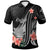 Kiribati Polo Shirt Polynesian Hibiscus Pattern Style Unisex Black - Polynesian Pride