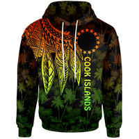Cook Islands Hoodie Polynesian Wings (Reggae) Unisex Reggae - Polynesian Pride