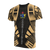 Cook Islands T Shirt Polynesian Coat of Arms Polynesian Tattoo Gold Style Unisex Black-Gold - Polynesian Pride