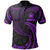 Samoa Polynesian Polo Shirt Purple Tribal Wave Unisex Purple - Polynesian Pride