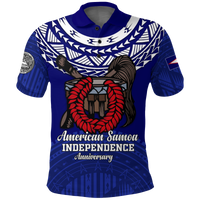 Custom American Samoa Independence Anniversary Pride Polo Shirt LT12 Unisex Blue - Polynesian Pride
