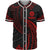 Tahiti Polynesian Baseball Shirt - Red Tribal Wave Unisex Red - Polynesian Pride