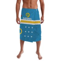 Sanma Vanuatu Province Lavalava Flag Style LT12 Lavalava Blue - Polynesian Pride