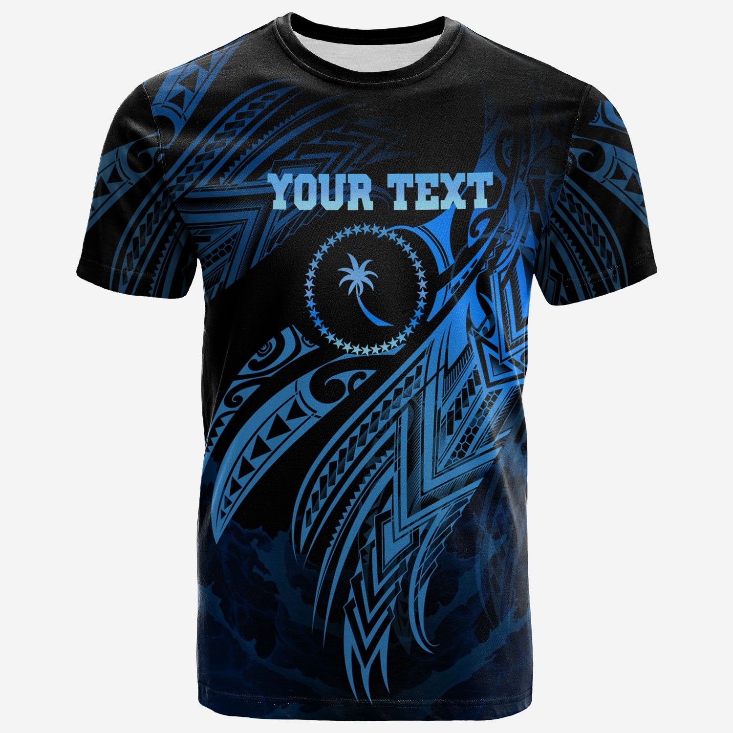 Chuuk Polynesian Custom T Shirt Legend Blue Version Unisex Blue - Polynesian Pride