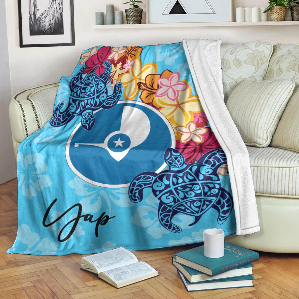 Yap Premium Blanket - Tropical Style White - Polynesian Pride