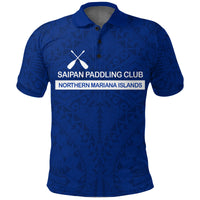 Saipan Paddling Club Spc Polo Shirt LT12 Unisex Blue - Polynesian Pride