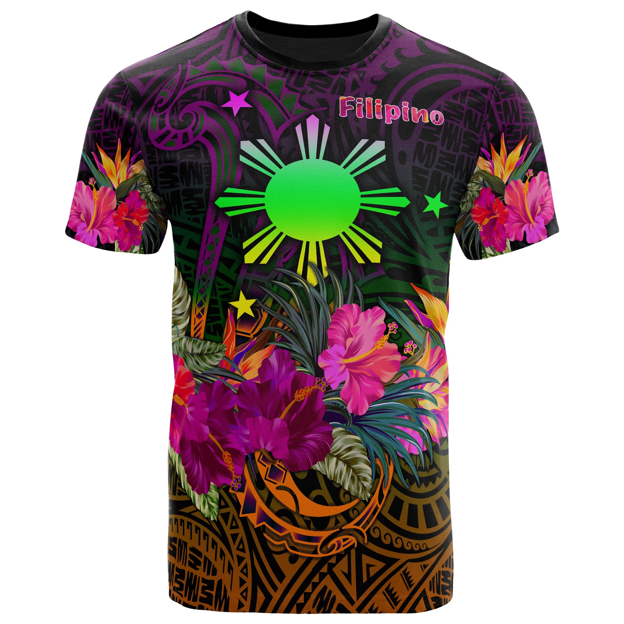 The Philippines T Shirt Summer Hibiscus Unisex Reggae - Polynesian Pride