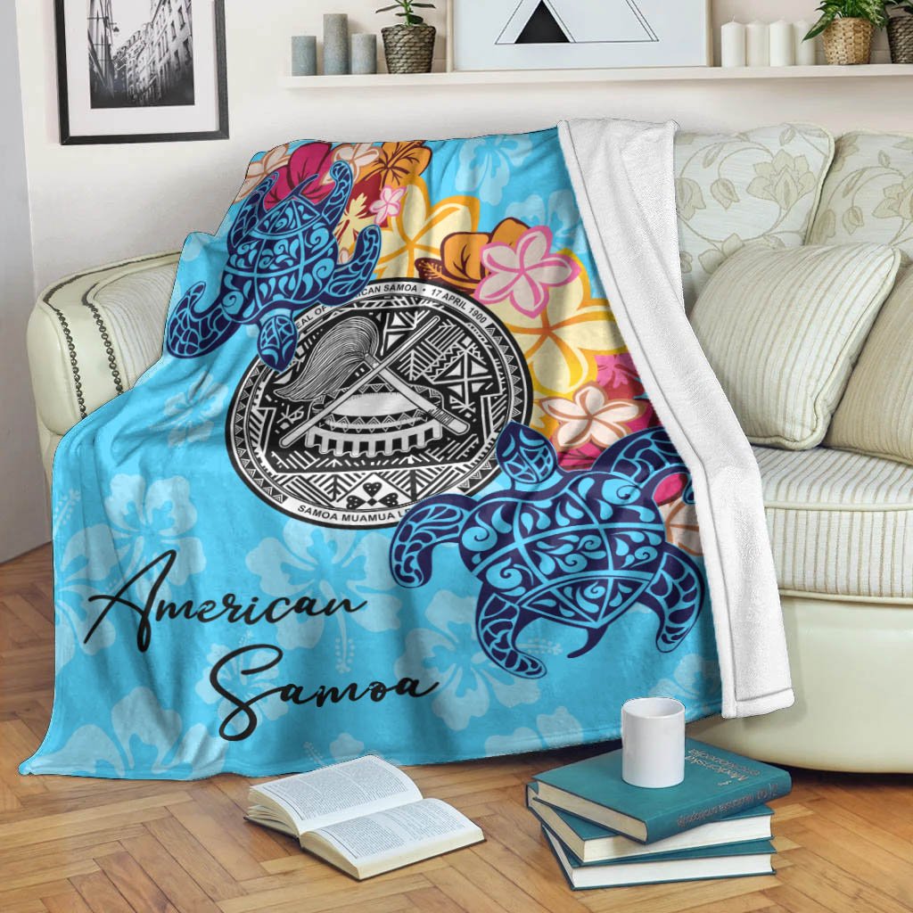 American Samoa Premium Blanket - Tropical Style - Polynesian Pride