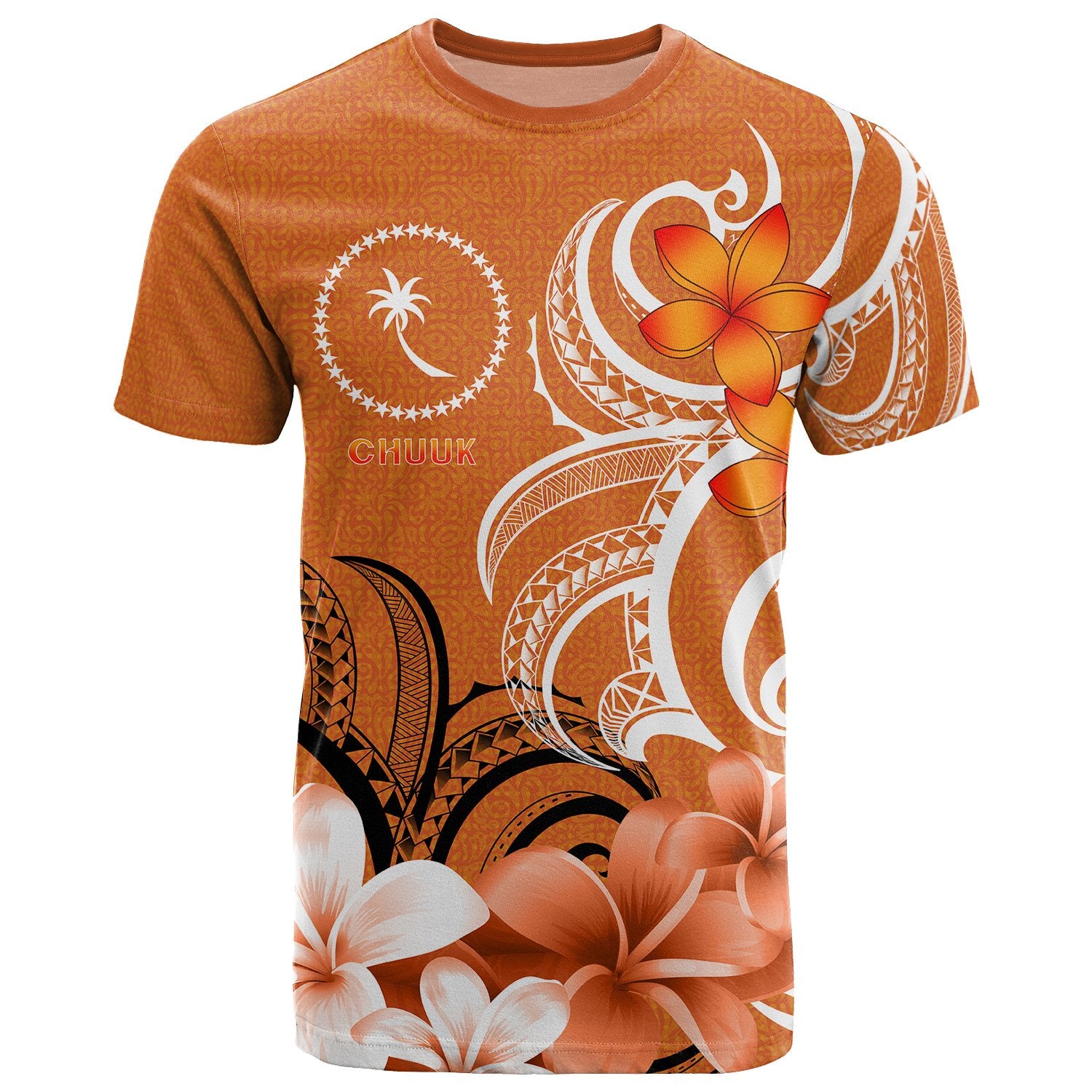 Chuuk T Shirt Chuuk Spirit Unisex Orange - Polynesian Pride