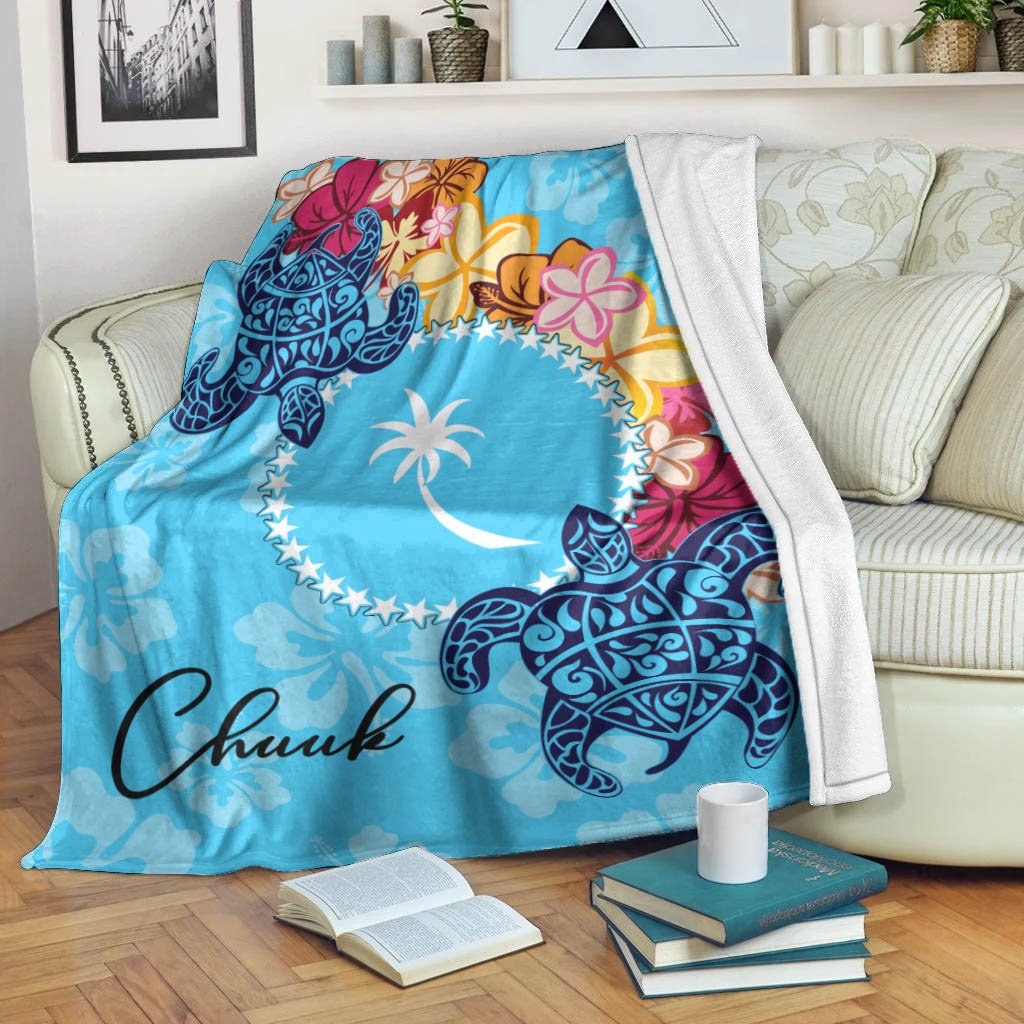 Chuuk Premium Blanket - Tropical Style White - Polynesian Pride