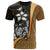 Polynesian T Shirt Gold Turtle with Hook Unisex GOLD - Polynesian Pride