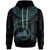 Tokelau Polynesian Hoodie Tokelau Waves (Turquoise) Unisex Turquoise - Polynesian Pride