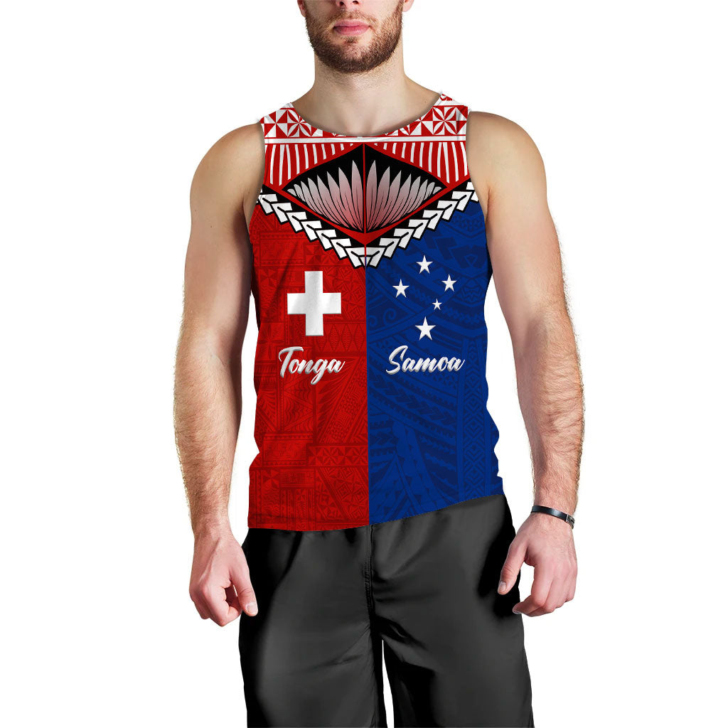 Tonga Combine Samoa Pride Men Tank Top - LT12 - Polynesian Pride