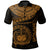 Polynesian Samoa Polo Shirt Samoan Waves (Golden) Unisex Golden - Polynesian Pride