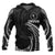 Chuuk Micronesia Hoodie White Tribal Wave Unisex Black - Polynesian Pride