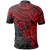 Guam Polo Shirt Guahan Flag Coat Of Arms Red Turtle Hibiscus - Polynesian Pride