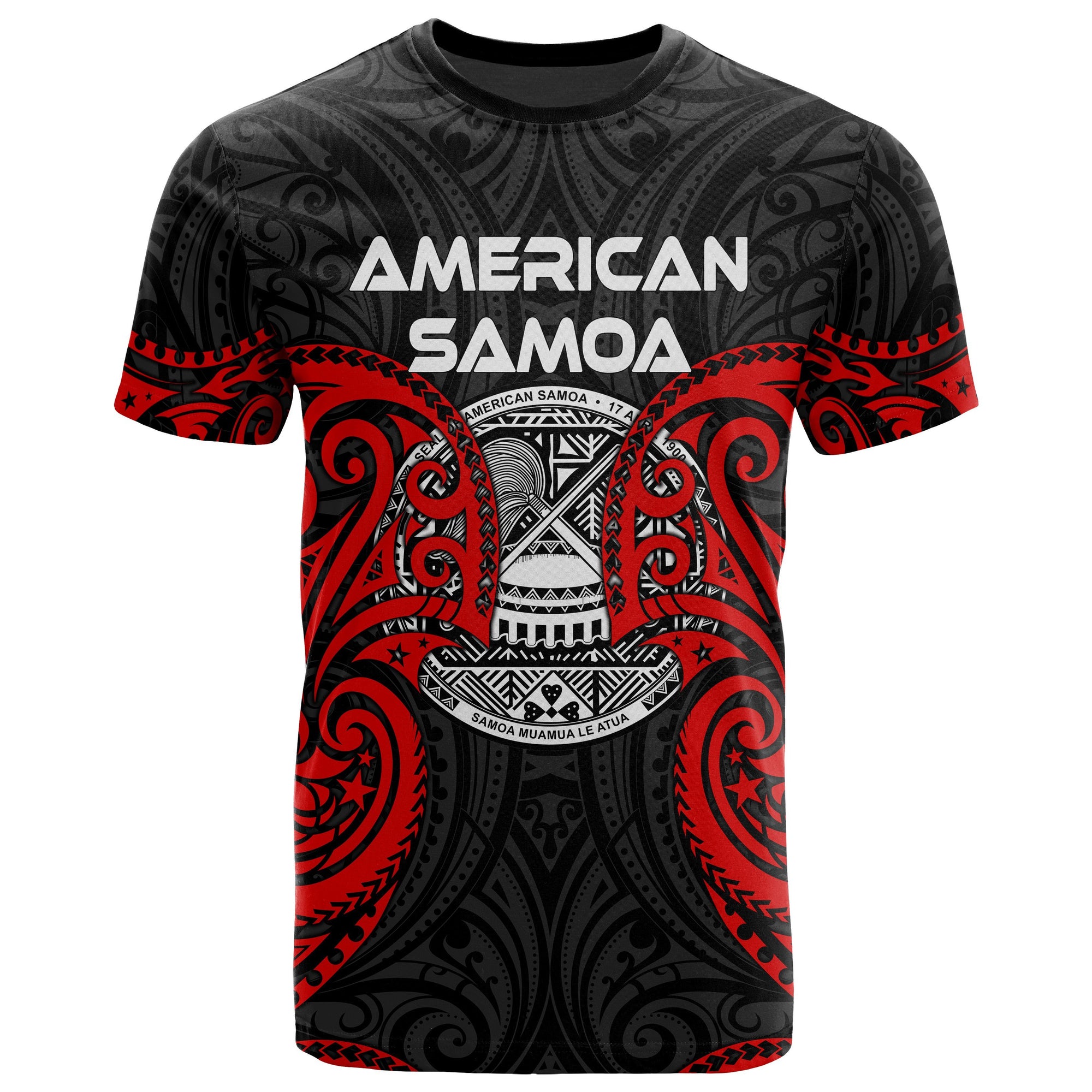 American Samoa Polynesian Custom T Shirt American Samoan Spirit Unisex Red - Polynesian Pride