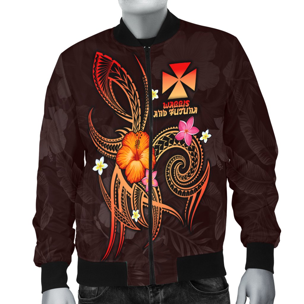 Wallis and Futuna Polynesian Men's Bomber Jacket - Legend of Wallis and Futuna (Red) - Polynesian Pride