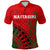 Naitasiri Rugby Union Fiji Polo Shirt Tapa Pattern LT12 Unisex Red - Polynesian Pride