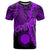 Northern Mariana Islands Polynesian T Shirt Tribal Wave Tattoo Purple Unisex Purple - Polynesian Pride