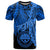 Federated States of Micronesia T Shirt Tribal Wave Tattoo Blue Unisex Blue - Polynesian Pride