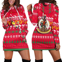 Vanuatu Christmas Hoodie Dress - Ugly Christmas - LT12 Red - Polynesian Pride