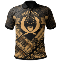 Pohnpei Polynesian Polo Shirt Pohnpei Gold Seal Camisole Hibiscus Style Unisex Gold - Polynesian Pride