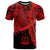 Vanuatu Polynesian T Shirt Tribal Wave Tattoo Red Unisex Red - Polynesian Pride