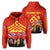 Polynesian Protectors Mauna Kea Flag of Hawaii Hoodie Unisex Red - Polynesian Pride