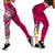 Tonga Legging - Turtle Plumeria (PINK) Pink - Polynesian Pride