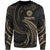 Tahiti Polynesian Sweater - Gold Tribal Wave Unisex Gold - Polynesian Pride