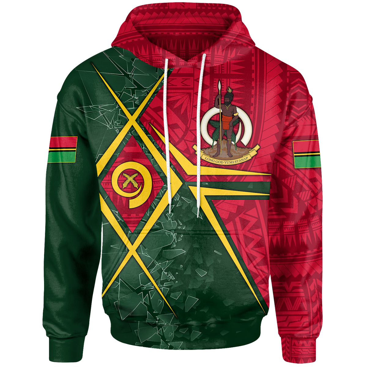 Vanuatu Hoodie Vanuatu Legend Unisex Red - Polynesian Pride