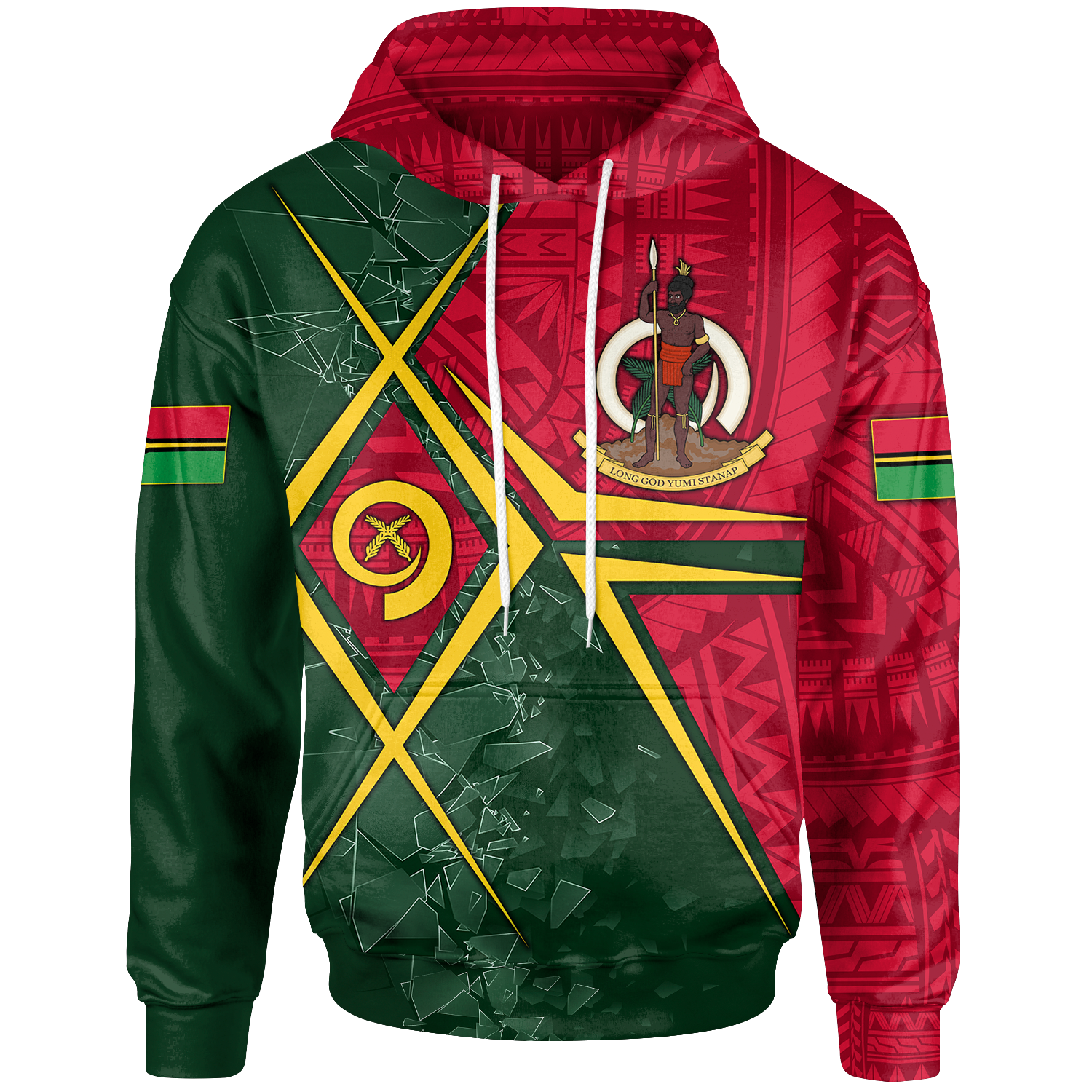 Vanuatu Hoodie Vanuatu Legend Unisex Red - Polynesian Pride