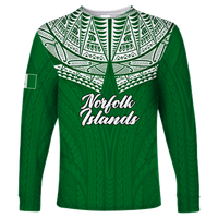 (Custom Personalised) Norfolk Islands Pine Tree Long Sleeve Shirt - LT12 Unisex Red - Polynesian Pride