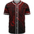 Guam Baseball Shirt - Red Color Cross Style Unisex Black - Polynesian Pride