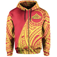 Hawaii Mauna Kea Polynesian Zip up Hoodie Tatoo Style - Polynesian Pride