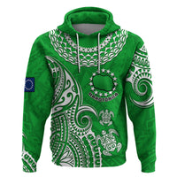 Custom Rarotonga Cook Islands Polynesian Turtle Art Hoodie LT14 - Polynesian Pride