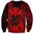 Kakau Polynesian Tribal Hawaiian Turtle with Kanaka Maoli Red Sweatshirt LT9 Unisex Red - Polynesian Pride