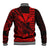 Kakau Polynesian Tribal Hawaiian Turtle with Kanaka Maoli Red Baseball Jacket LT9 - Polynesian Pride