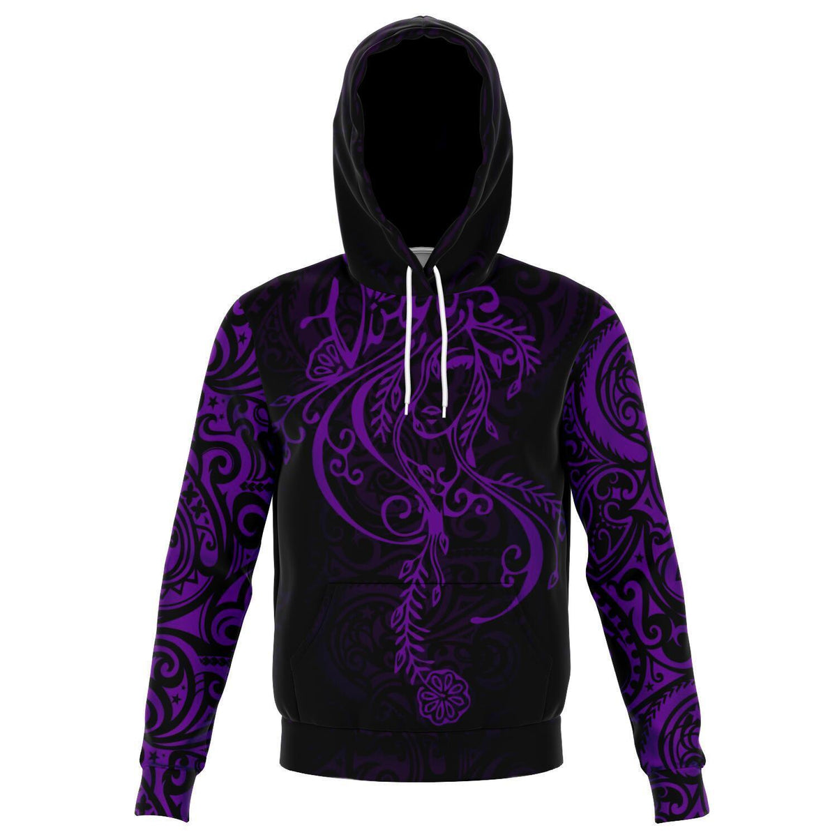 Virgo Zodiac Hoodie Aotearoa Maori Tattoo - Polynesian Pride